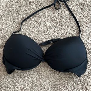 Padded, twist front bikini top